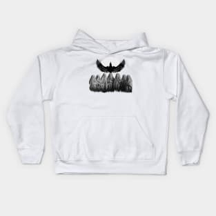 Ominous women of the mystical order of the executioner crow Kids Hoodie